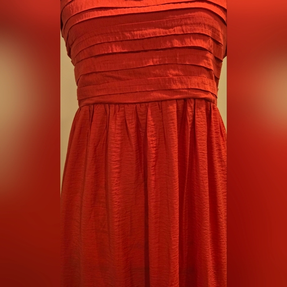 Abercrombie And Fitch Strapless Coral Maxi Dressber, Size XLP - Picture 5 of 15